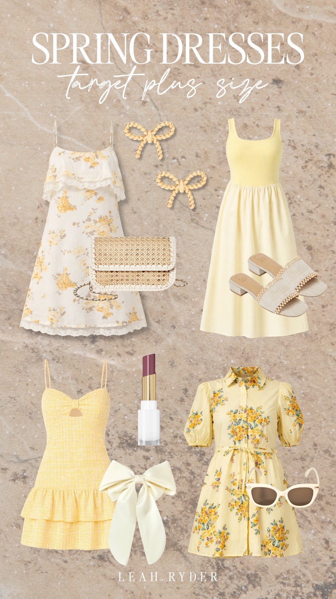 These Target plus size spring dresses feature soft yellow tones, floral prints, smocked bodices, tiered skirts, and feminine details. Perfect for Easter outfits, spring brunch, baby showers, and warm-weather events. Lightweight fabrics and flattering silhouettes create easy, polished plus size spring styling. Affordable Target plus size dresses that pair beautifully with woven bags, neutral sandals, and delicate gold accessories.

#LTKTravel #LTKPlusSize #LTKSeasonal