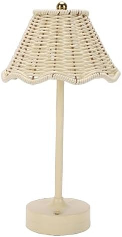 Rattan Table Lamp, LED Rechargeable Cordless Wicker Desk Lamp with 3 Color Temperature Touch Cont... | Amazon (US)