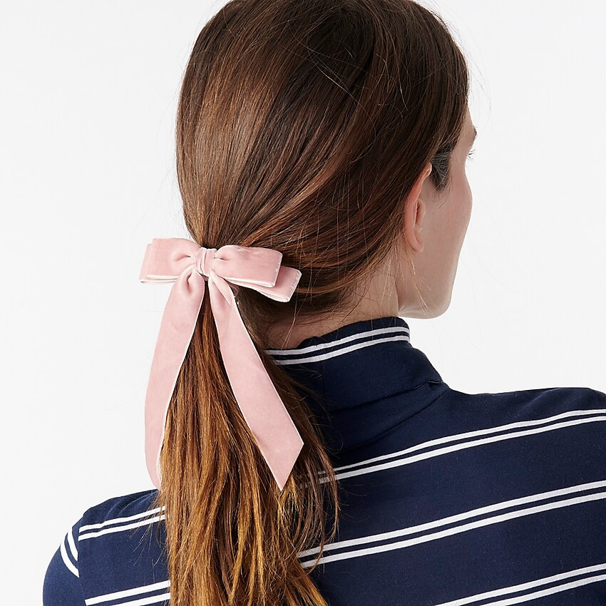 Hair scrunchie with velvet bow | J. Crew US
