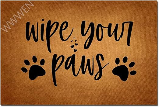 MOMOBO Funny Doormat with Rubber Back -Wipe Your Paws Entrance Way Doormat Non Slip Backing Funny... | Amazon (US)