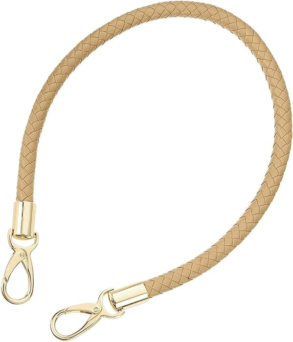uxcell Leather Purse Strap, 1Pc 60cm/23.62" Short Leather PU Braided Purse Replacement Handle wit... | Amazon (US)