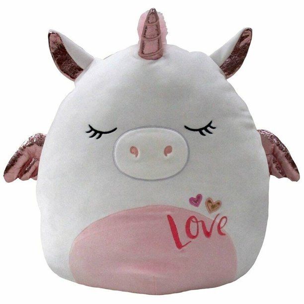 Squishmallow Kellytoy 2021 Valentine 8" Raquel the White Pegasus Plush Doll Super Soft | Walmart (US)