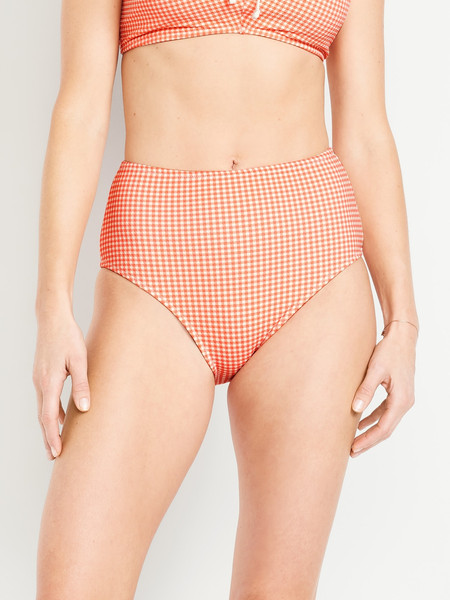 Matte High-Waisted Bikini Swim Bottoms | Old Navy (US)