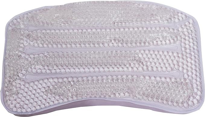 Splash Home Gel-B Non Slip Bath Pillow Luxurious Cushion Spa, 11" x 2" x 7", Clear | Amazon (US)