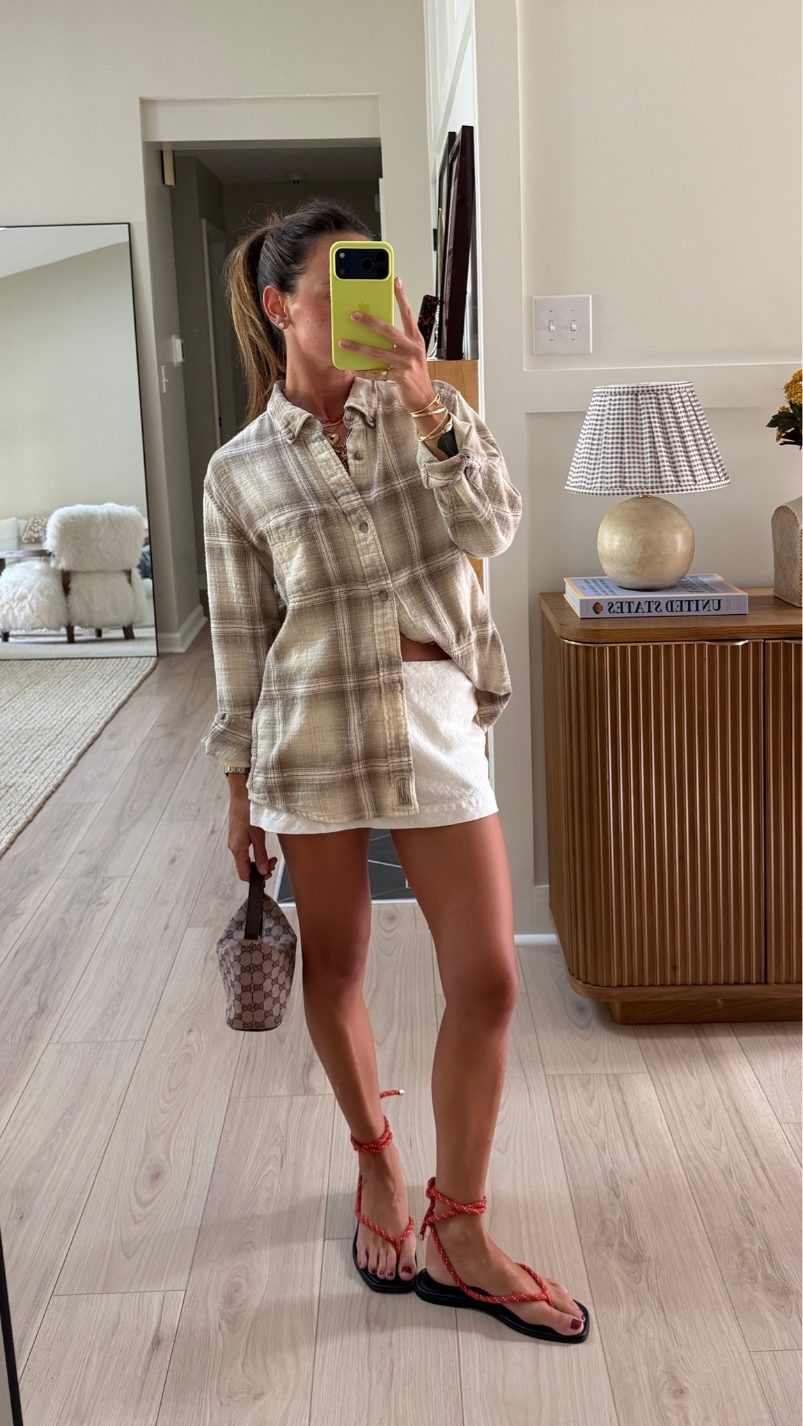Small flannel (exact is sold out) XS skirt! Sandals are VB but the Tkees are similar for less $!

#LTKdayinmylife #LTKgrwm #LTKootd