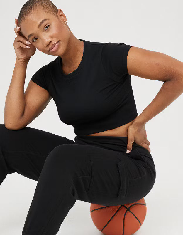 OFFLINE Sidewalk Seamless Cropped T-Shirt | American Eagle Outfitters (US & CA)