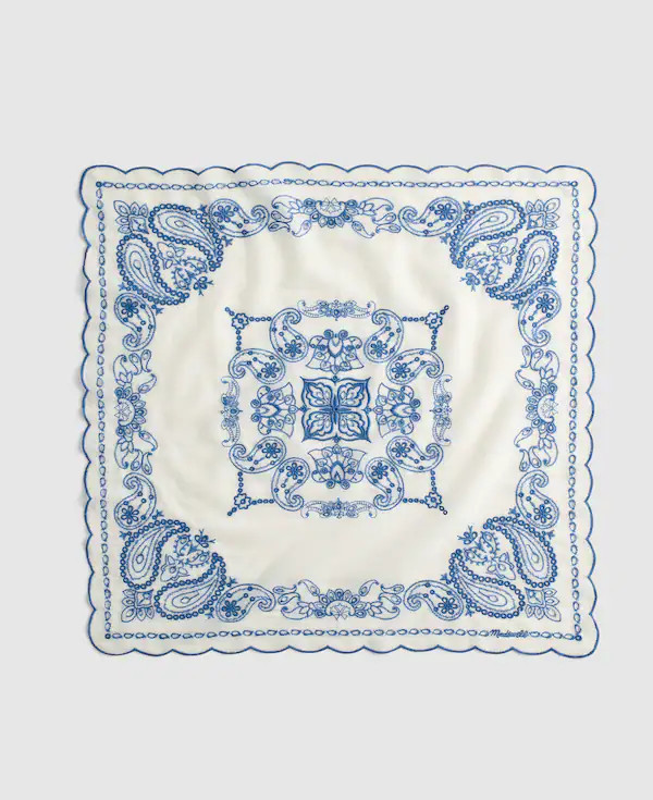 Organic Cotton Eyelet Bandana | Madewell