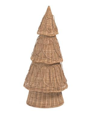 27.5In Rattan Christmas Tree | TJ Maxx
