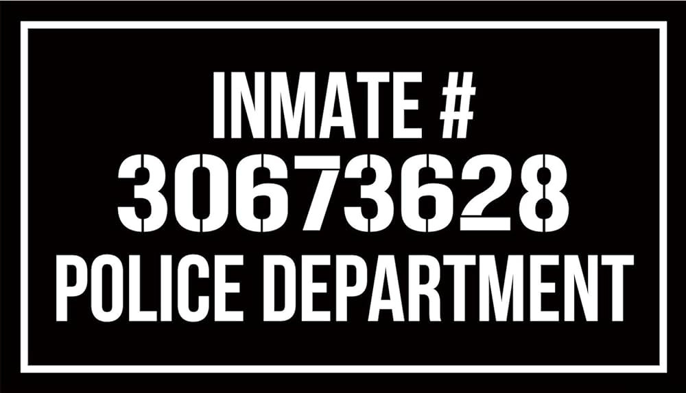 KING PROPS Mugshot Photo Booth Prop Sign - Perfect for Bachelorette, Bridal Shower, Wedding, Birt... | Amazon (US)