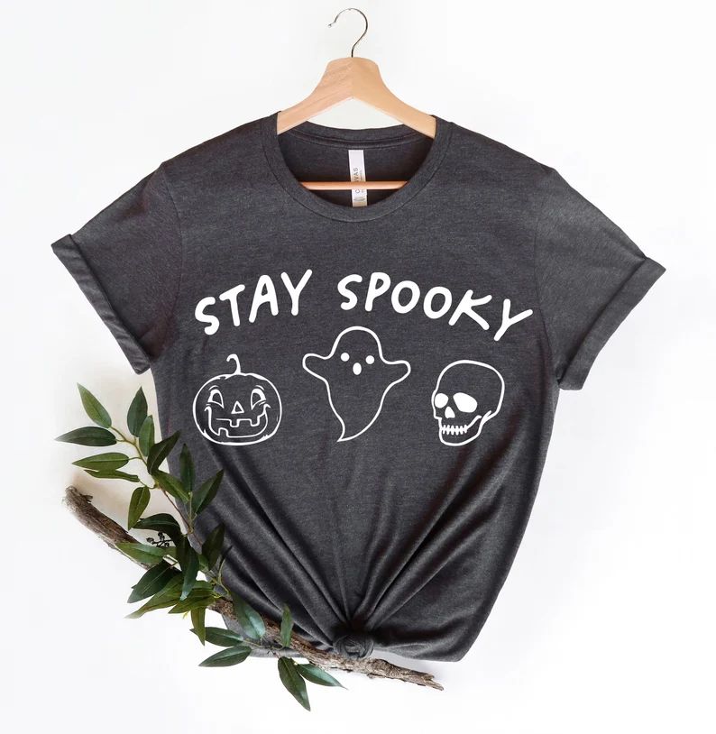 Stay Spooky Happy Halloween Tshirt Halloween Shirt Pumpkin | Etsy | Etsy (US)