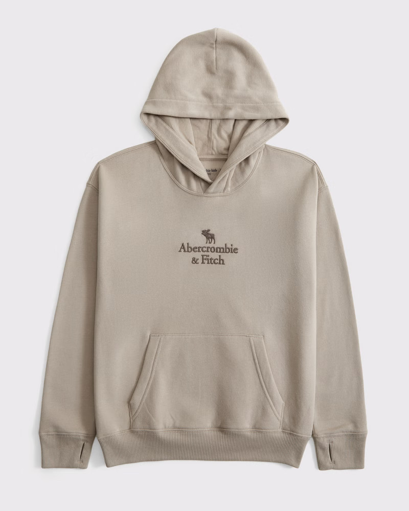 boys logo popover hoodie | boys new arrivals | Abercrombie.com | Abercrombie & Fitch (US)