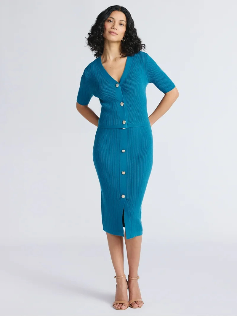 Sofia by Sofia Vergara Women's Pull On Sweater Skirt, Sizes XS-XXXL | Walmart (US)