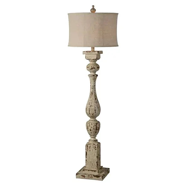 Distressed Manor Floor Lamp | Antique Farm House