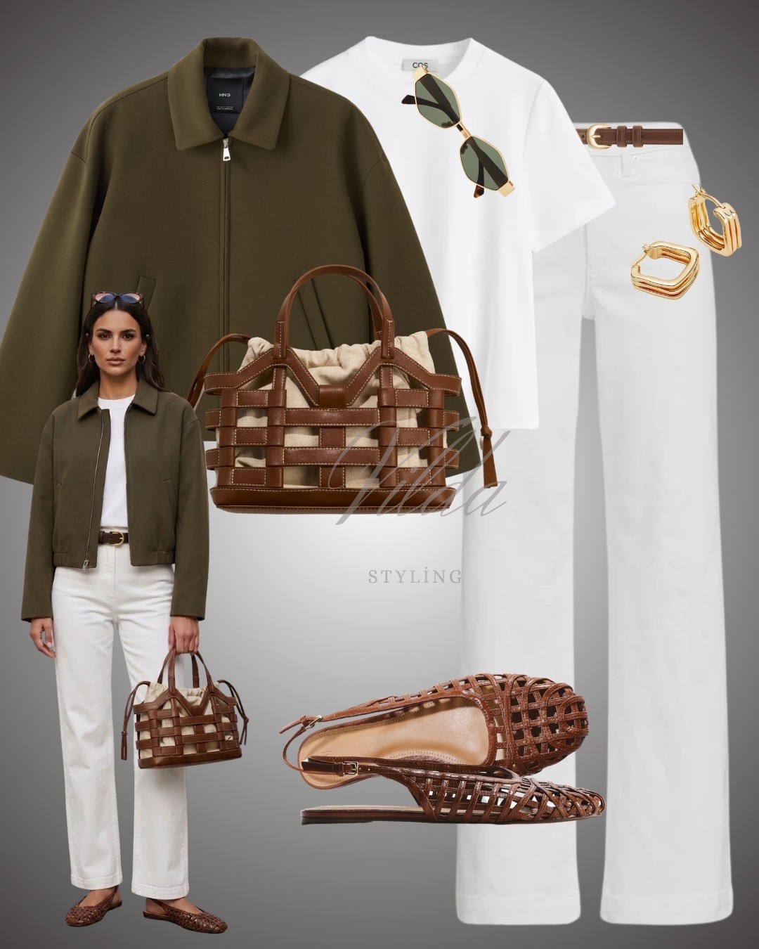 Earthy Sophistication✨
This outfit pairs crisp whites with rich, organic tones to create a look that feels both grounded and high-end. It’s the perfect transition outfit for a breezy spring day or a casual city brunch. #OOTD #DailyEdit #StylingInspo #ModernMinimalism #StreetStyleInspo #CityChic #COSStyle #MangoOutfits #WovenFlat 

#LTKspring #LTKeurope #LTKuk