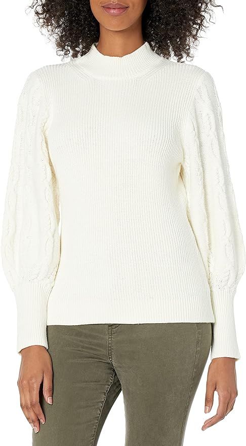 Cable Stitch Women's Cable Sleeve Ribbed Sweater | Amazon (US)