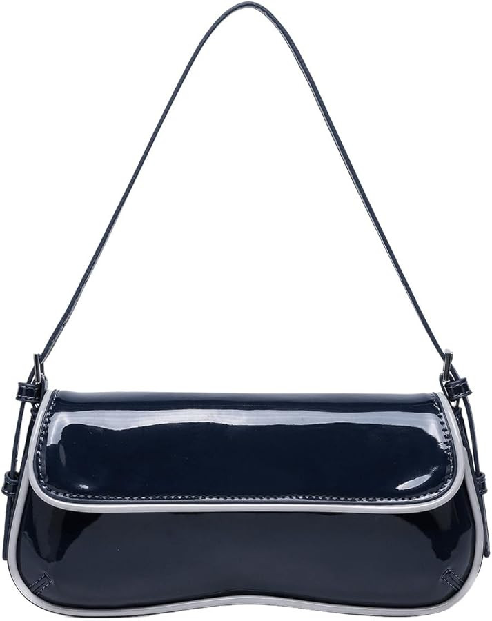 Bolso bandolera con tapa abatible, estilo perezoso, minimalista, para llevar a la axila, a la mod... | Amazon (US)