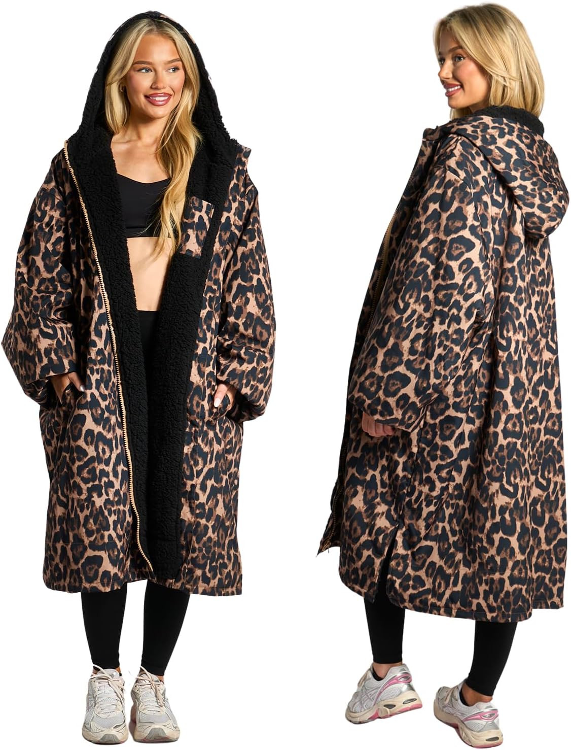 OHS Adults Drying Robe, Gifts for Mum Outdoor Waterproof Changing Robe Womens Jacket Comfy Sherpa Privacy Robes for Women Men, Stay Dry Swimming Camping Drying Robes - S/M, L/XL | Amazon (UK)