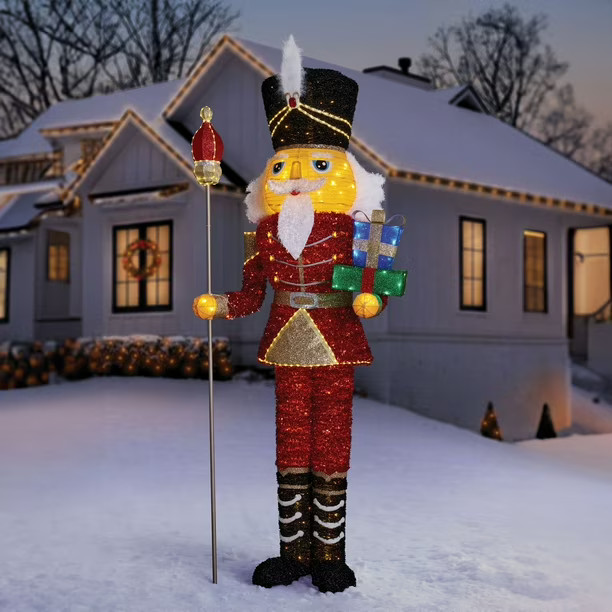 Member's Mark 8' Pre-Lit Pop-Up Twinkling Nutcracker | Sam's Club