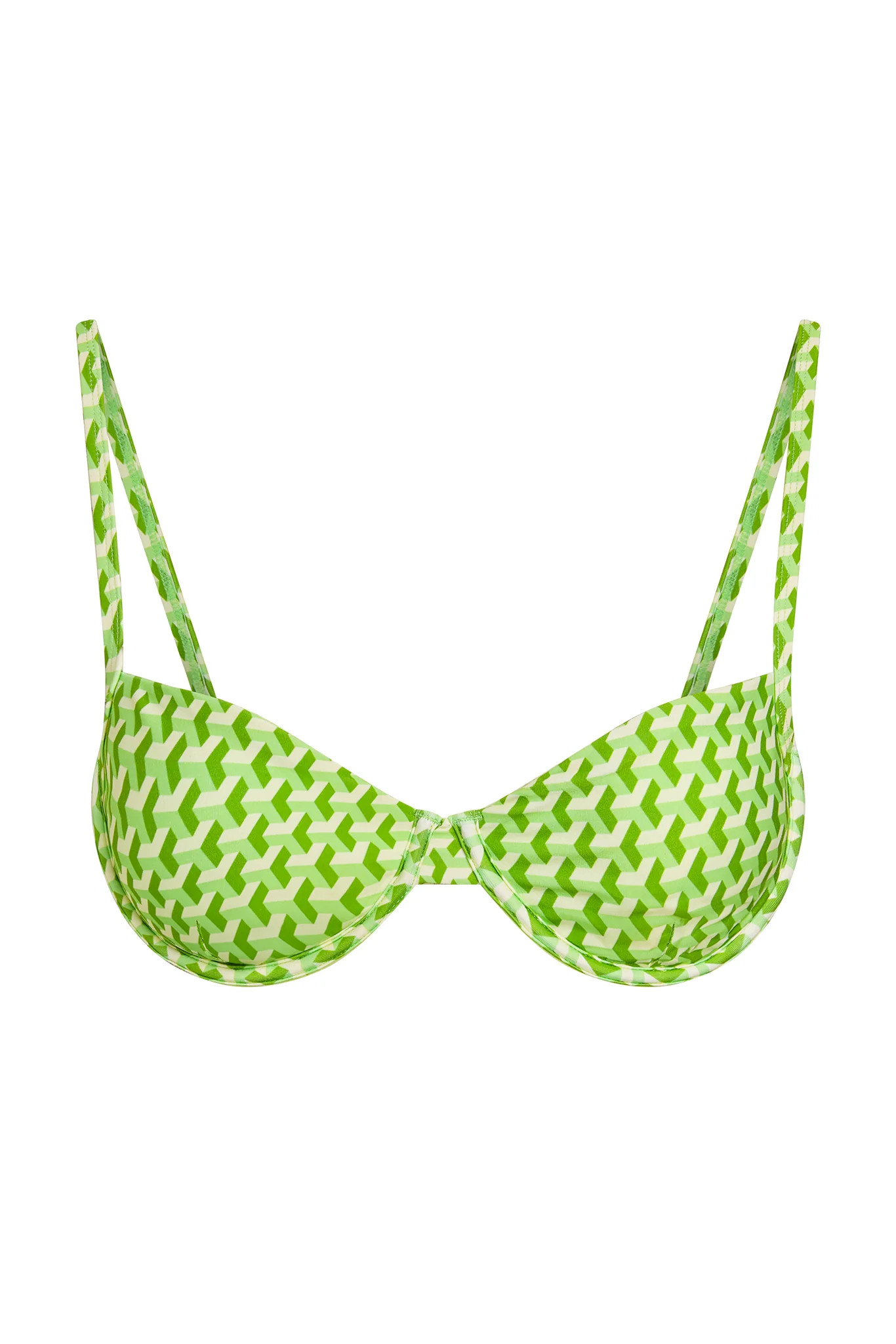 Capri Top - Cypress Geo | Monday Swimwear