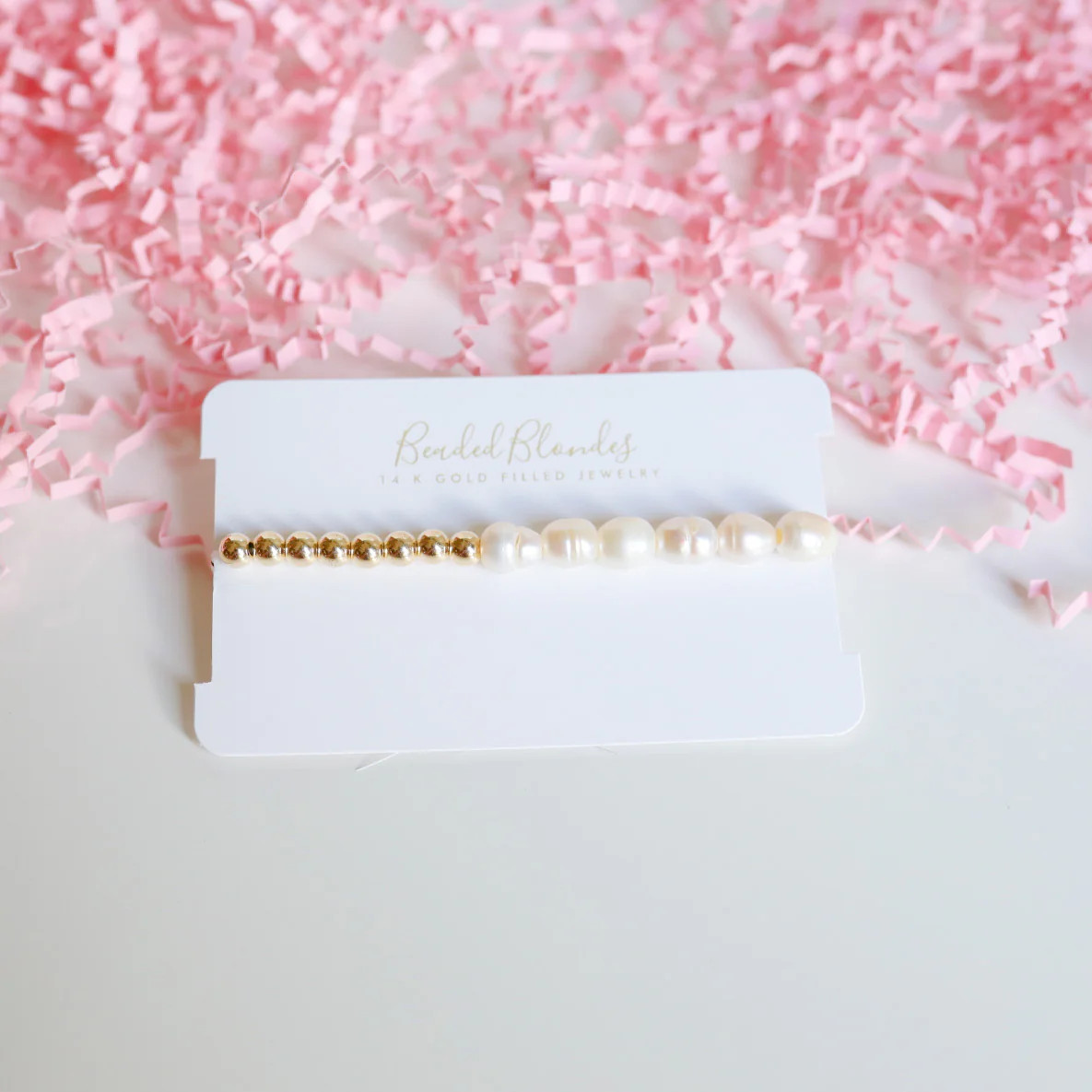 Hannah Pearl Bracelet | Beaded Blondes