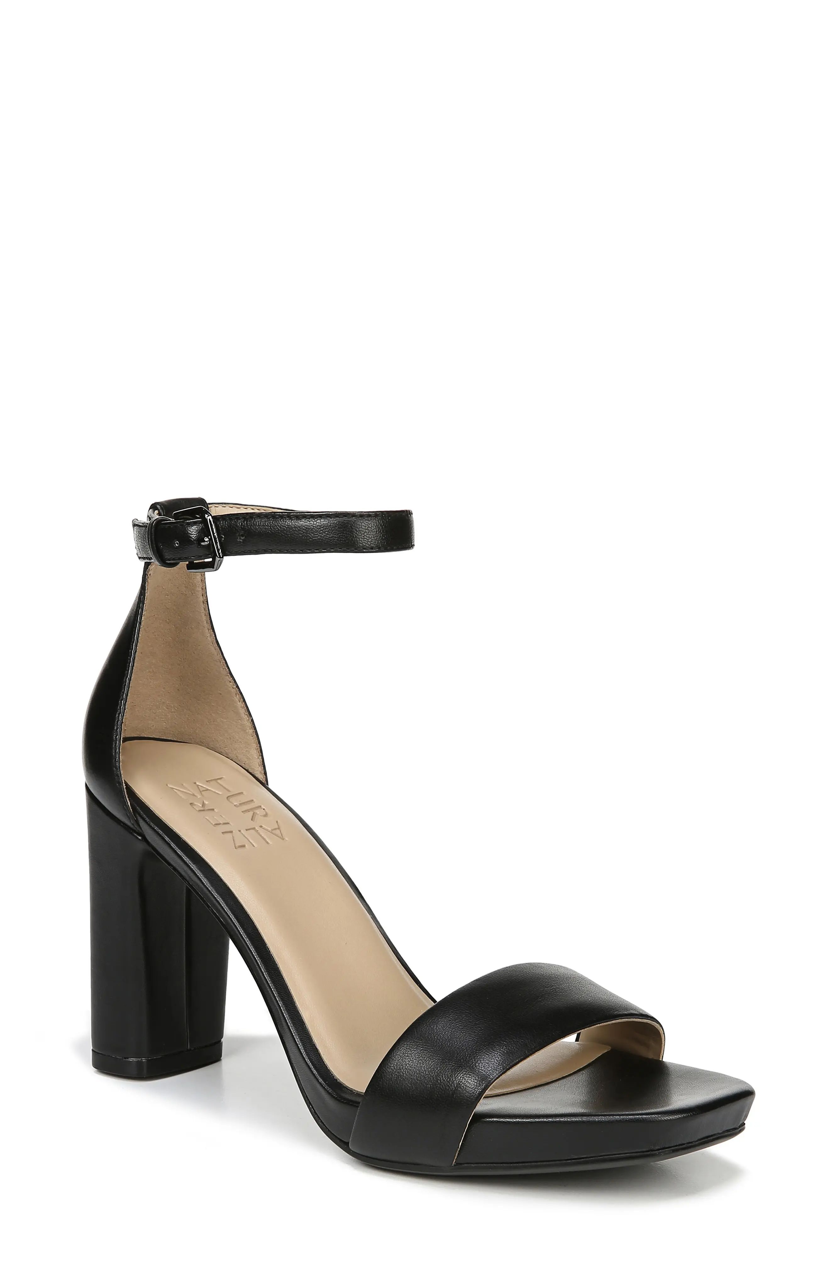 Women's Naturalizer Joy Ankle Strap Sandal, Size 4 M - Black | Nordstrom