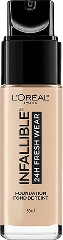 L'Oreal Paris Makeup Infallible Up to 24 Hour Fresh Wear Lightweight Foundation, True Beige, 1 Fl... | Amazon (US)
