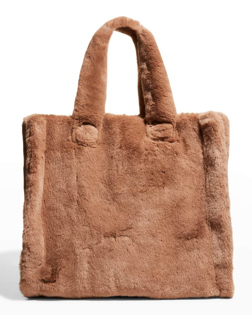STAND Lolita Faux-Fur Tote Bag | Neiman Marcus