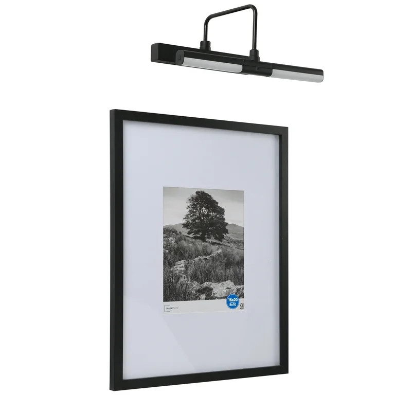 Mainstays \u2013 8x10 Picture Frame \u2013 Black With Gallery Light Matted Wall Photo Frame | Walmart (US)