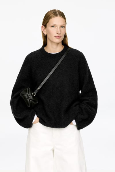 Pull en mélange de laine et d'alpaga – Noir – ARKET FR | Arket EU