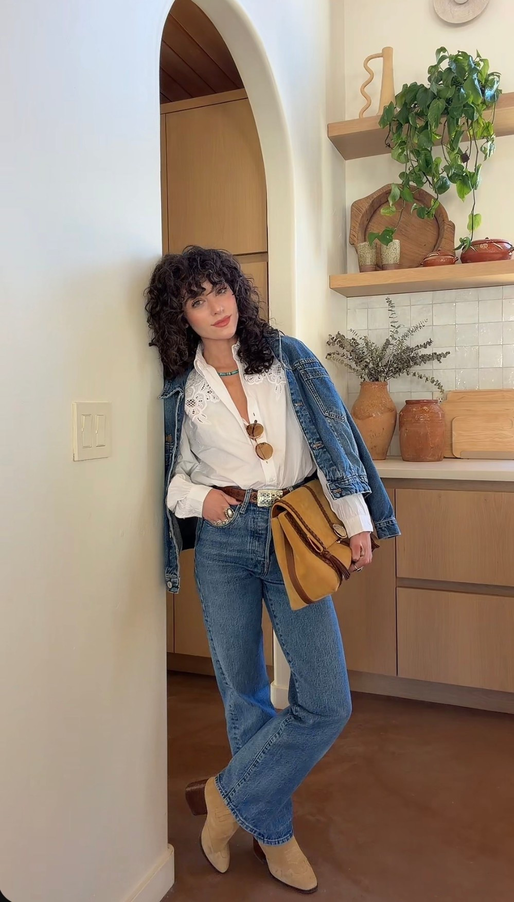 Love a crisp white shirt - so classic. This floral design on it gives it a little something extra. I’m wearing an XXS. If you want more length, def size up! 

#LTKootd #LTKSeasonal #LTKFindsUnder100