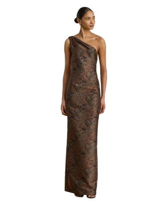 Paisley Jacquard One Shoulder Gown | Bloomingdale's (US)