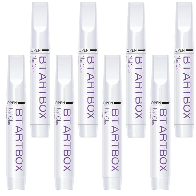 Nail Glue for Acrylic Nails - Nail Glue for Press On Nails, 8 Pcs BTArtbox Adhesive Super Bond fo... | Amazon (US)