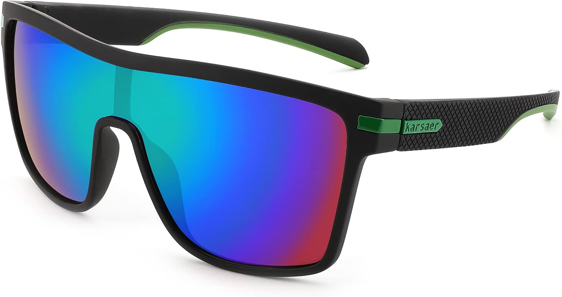 Karsaer Flat Top TR90 Polarized Sports Men Sunglasses Vintage Square Cycling Running Fishing Golf... | Amazon (US)