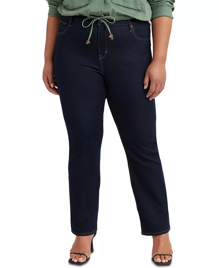 Levi's Trendy Plus Size 724 High-Rise Straight-Leg Jeans - Macy's | Macys (US)