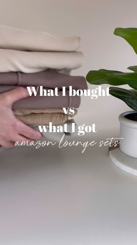 What I bought vs what I got✨ Amazon loungewear sets💕 some of my favorite sets to lounge in! Shop them now in the @shop.ltk app or the link in my bio! 

#LTKstyletip #LTKunder100