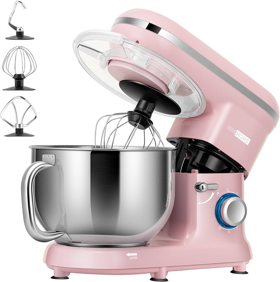 VIVOHOME Stand Mixer, 660W 10 Speed 6 Quart Tilt-Head Kitchen Electric Food Mixer with Beater, Do... | Amazon (US)