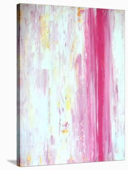 Pink and Yellow Abstract Art Painting | Art.com