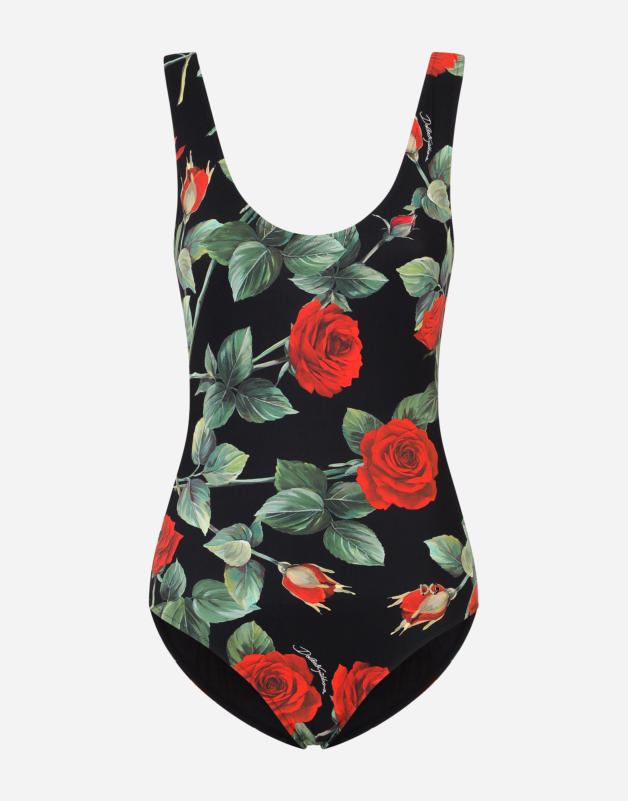 Rose-print balconette bikini top | Dolce & Gabbana