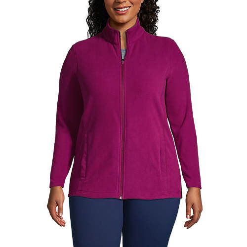 Women's Plus Size Fleece Full Zip Jacket | Lands' End (US)