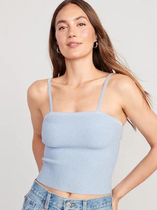 Rib-Knit Sweater Tank Top for Women | Old Navy (US)
