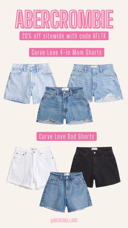 Curve Love Mom Shorts | Curve Love Dad Shorts | Abercrombie Sale | LTK Sale | Abercrombie Shorts

#LTKsalealert #LTKfindsunder100 #LTKstyletip