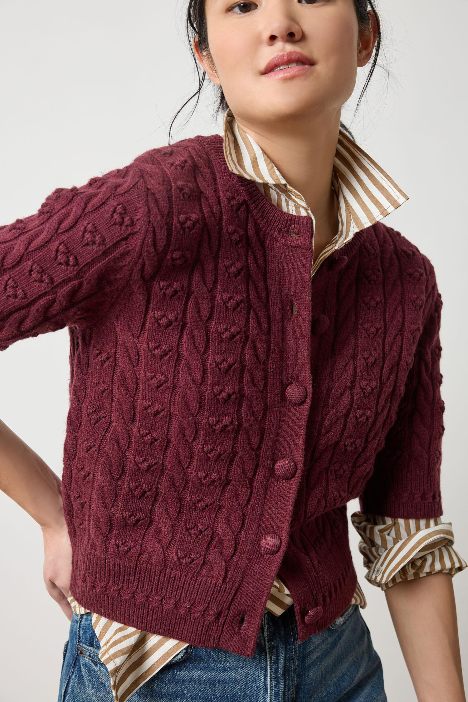 Short Sleeve Cardigan Sweater | Lilla P