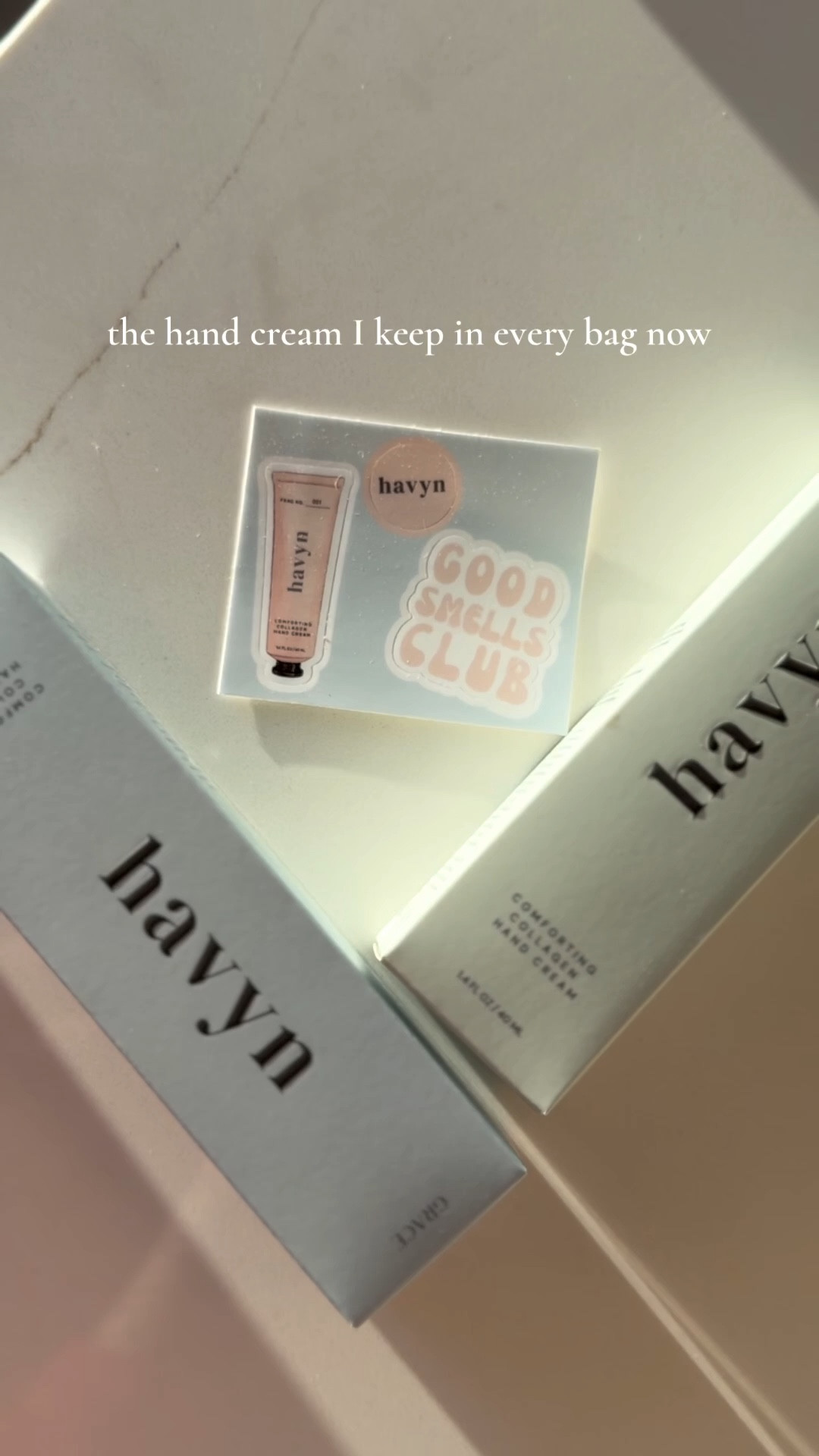 Soft, moisturizing, and non-greasy hand cream I’ve been reaching for nonstop 🤍

The collagen hand cream from Havyn just launched at Anthropologie and it comes in 3 allergen free scents that smell amazing while still being safe for sensitive skin.

It’s free from fragrance allergens, parabens, phthalates, and other toxins which means no hormone disruptors! This makes it a great option if you’re trying to be more cognizant about ingredients like I am.

Plus the packaging and stickers are the cutest little bonus. @Havyn Co 

#LTKselfcare #LTKgrwm #LTKdayinmylife