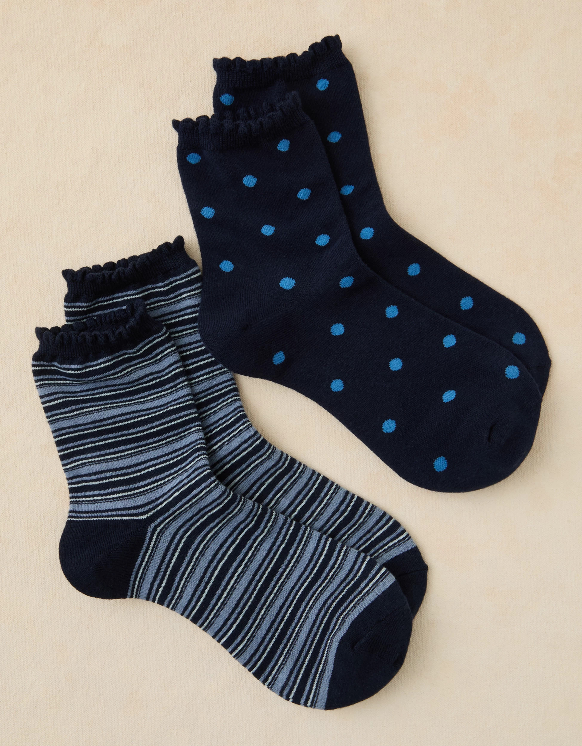 AE Graphic Cropped Crew Socks 2-Pack | American Eagle Outfitters (US & CA)