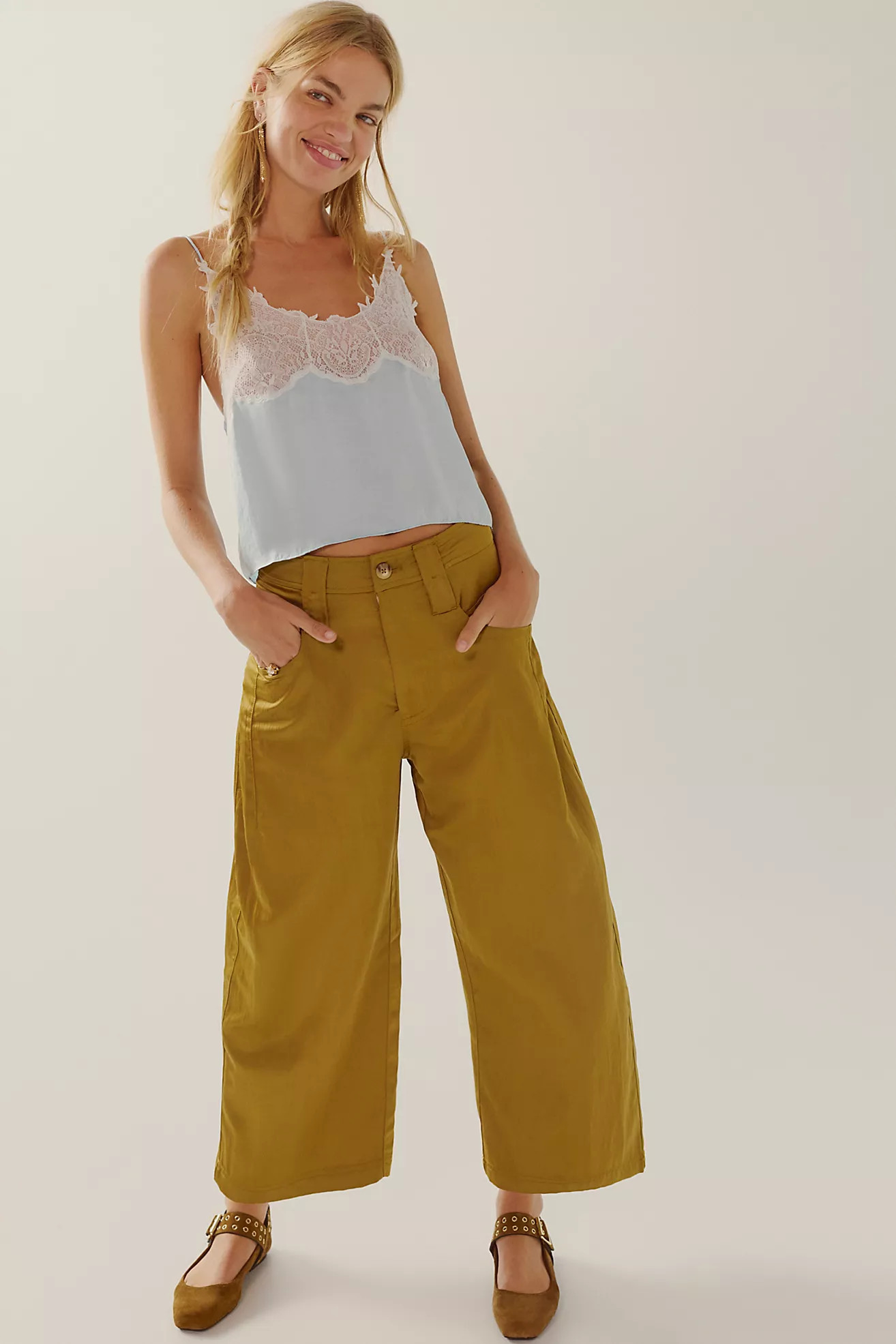 Satin Boyfriend Trousers | Free People (Global - UK&FR Excluded)