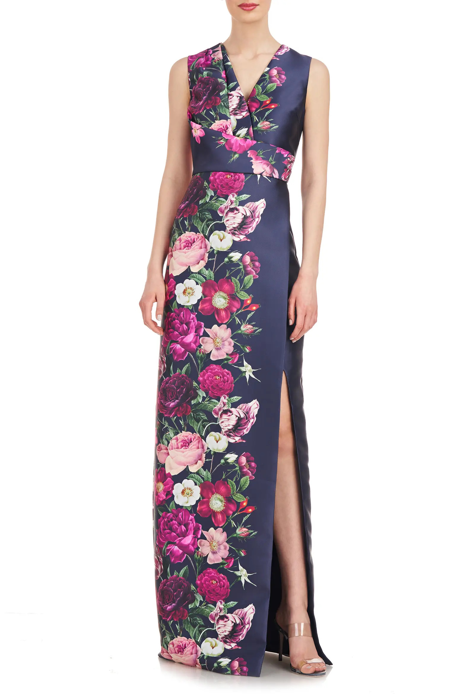 Coraline Floral Faux Wrap Sheath Gown (Women) | Nordstromrack | Nordstrom Rack