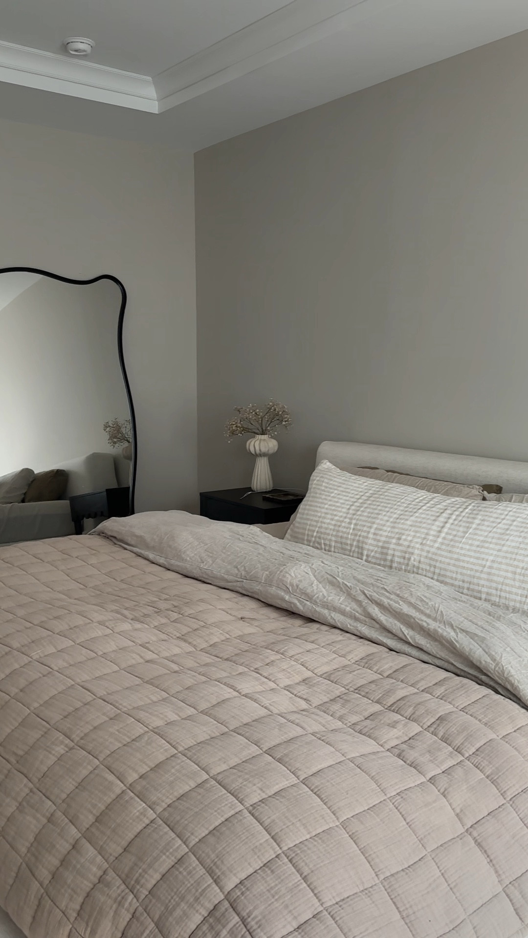 bedroom 🤍

mirror is homegoods 

#LTKHome