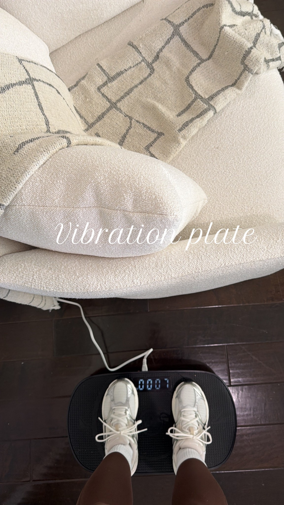 Vibration plate 
Strengthens muscle
Improves circluation
Lymphatic drainage
aides in weight loss 

#LTKdayinmylife #LTKfitnessgoals #LTKmorningroutine