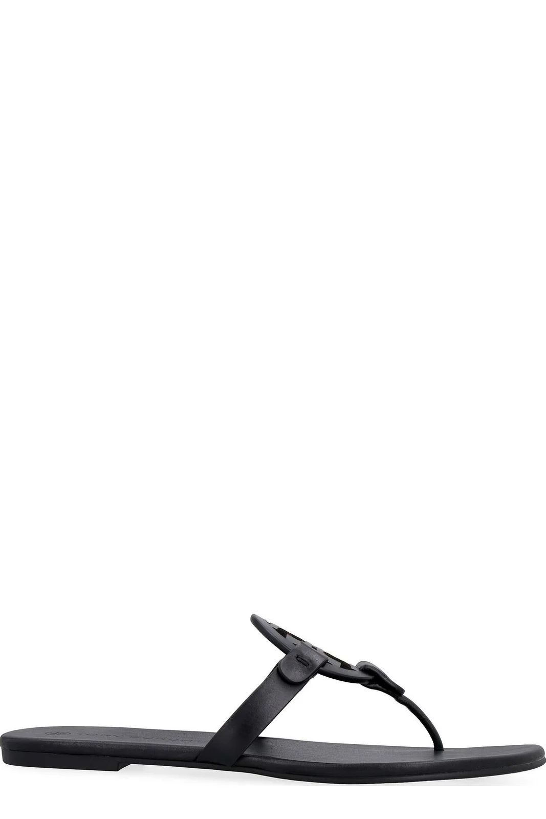 Tory Burch Miller Soft Logo Plaque Flat Sandals | Cettire Global
