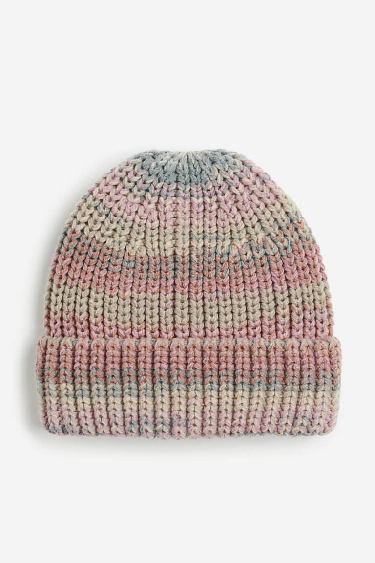 Knit Hat - Beige/multi-colored - Kids | H&M US | H&M (US + CA)